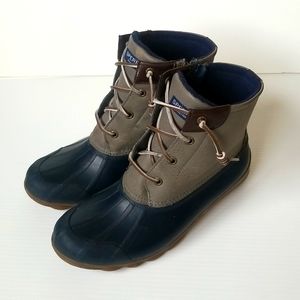 Sperry Duck Boots in Navy and Gray